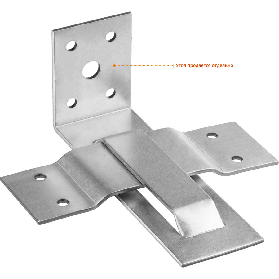 ЗУБР 40 х 120(60) х 2 мм, пластина, скользящая опора для стропил СОС-2.0 310166-060 купить по цене 43 ₽ в интернет магазине ТЕХСАД