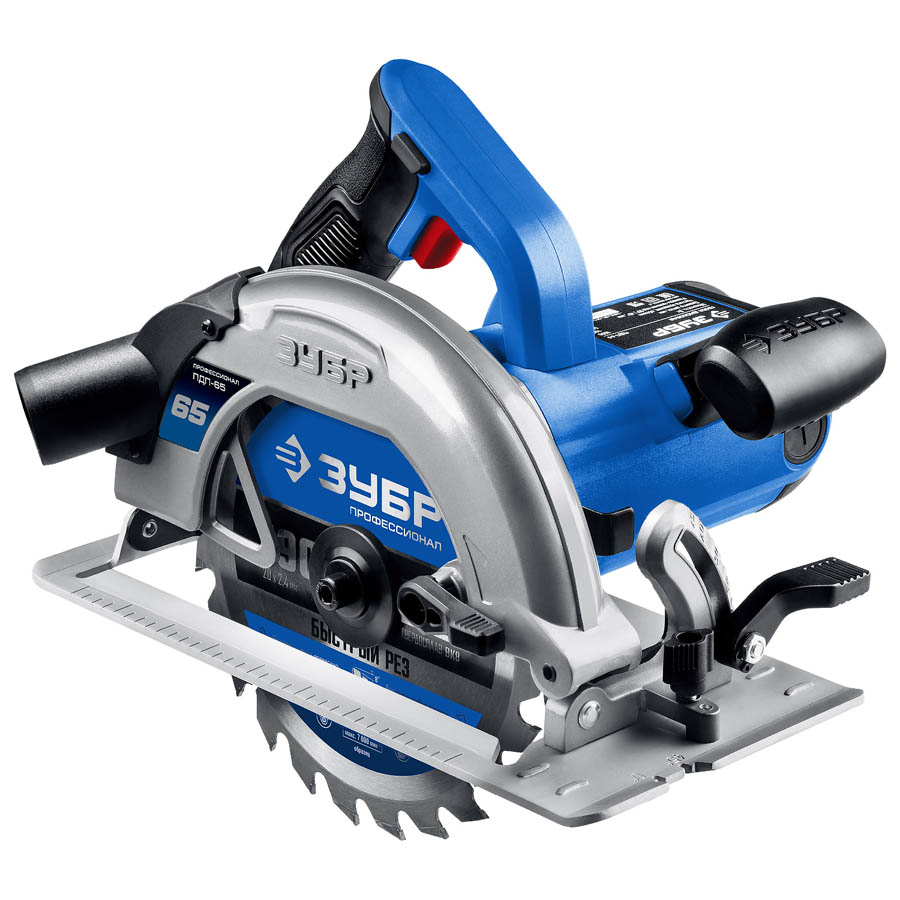 ЗУБР 1600 Вт, 190 мм, пила дисковая ПДП-65 Профессионал купить по цене 9&nbsp;360 ₽ в интернет магазине ТЕХСАД