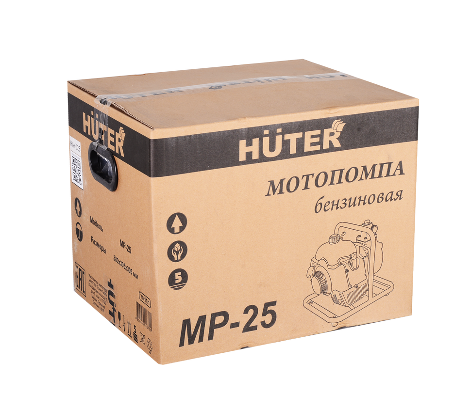Мотопомпа бензиновая HUTER MP-25 купить по цене 10&nbsp;190 ₽ в интернет магазине ТЕХСАД