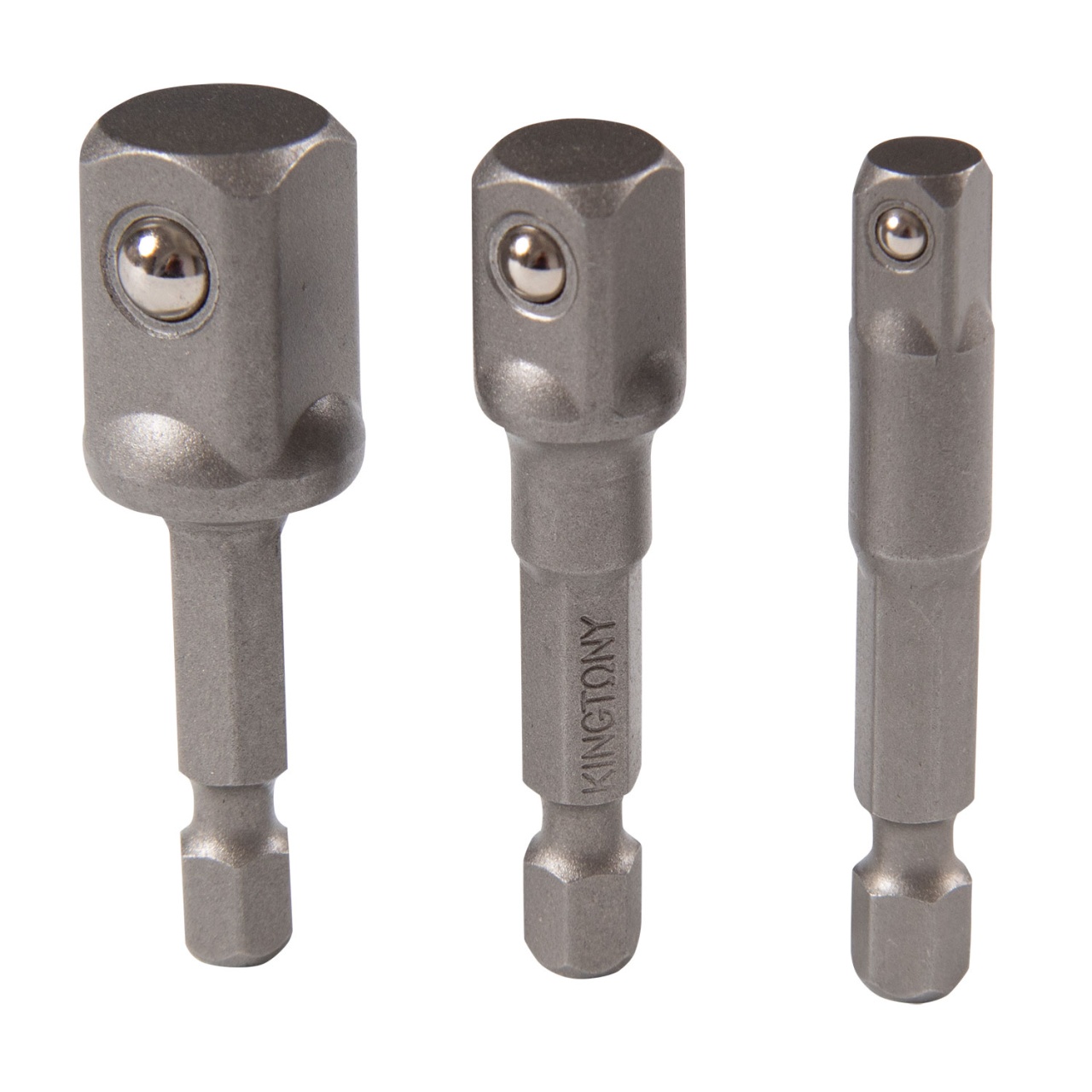 Набор адаптеров для торцевых головок, 1/4''>1/4'', 3/8'', 1/2'', 3 предмета KING TONY 9103PR купить по цене 440 ₽ в интернет магазине ТЕХСАД