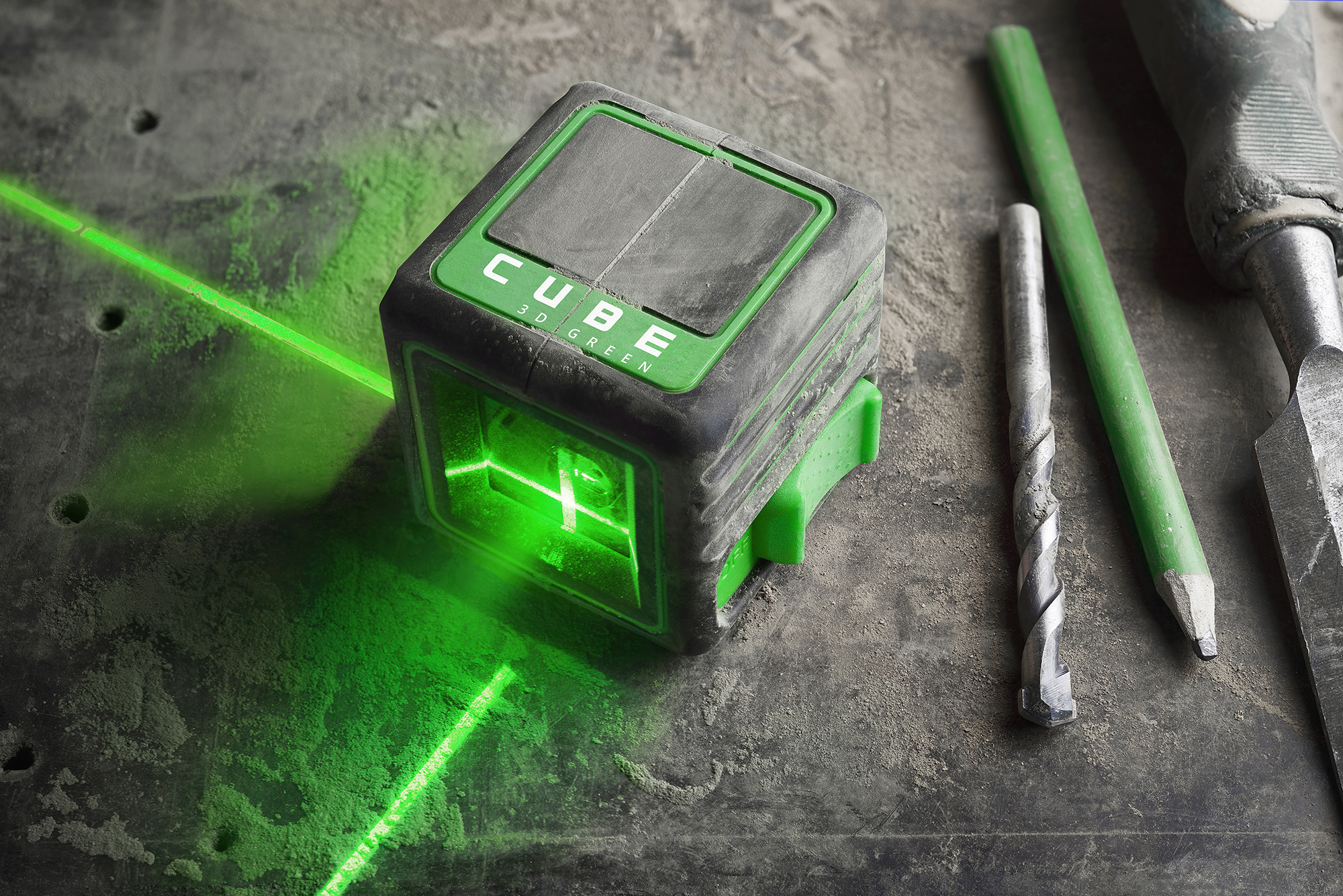 Лазерный уровень ADA CUBE 3D GREEN PROFESSIONAL EDITION купить по цене 9&nbsp;990 ₽ в интернет магазине ТЕХСАД