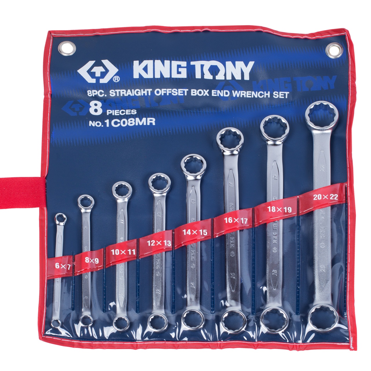 Набор накидных ключей, 6-22 мм 8 предметов KING TONY 1C08MR купить по цене 4&nbsp;850 ₽ в интернет магазине ТЕХСАД