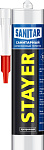 STAYER 260 мл, санитарный, прозрачный, силиконовый герметик 41215-2_z01 купить по цене 380 ₽ в интернет магазине ТЕХСАД