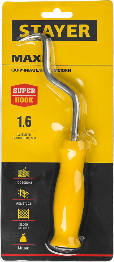 STAYER 250 мм, крюк для вязки проволоки 23802 купить по цене 360 ₽ в интернет магазине ТЕХСАД