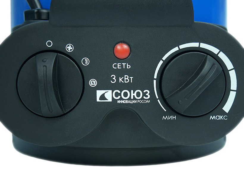 Керамический обогреватель СОЮЗ ТВС-3022К купить по цене 3&nbsp;750 ₽ в интернет магазине ТЕХСАД