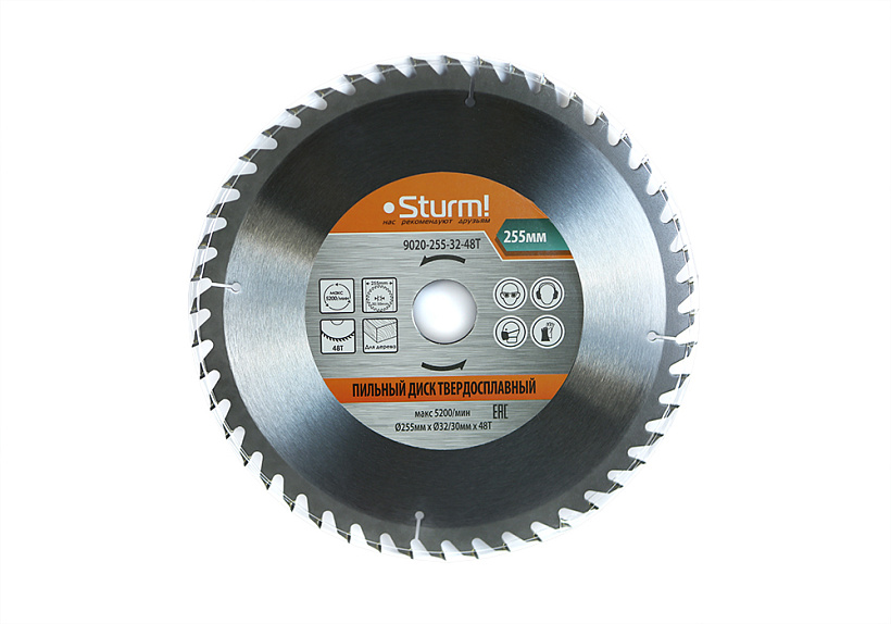 Диск пильный Sturm! 9020-255-32-48T купить по цене 1&nbsp;180 ₽ в интернет магазине ТЕХСАД
