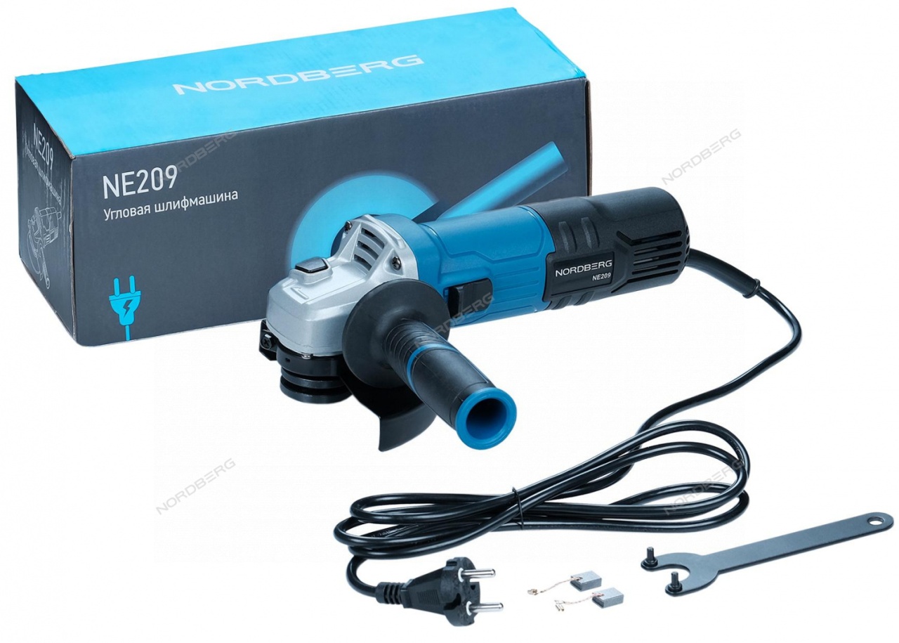 Угловая шлифовальная машина (УШМ), 125 мм, 900 Вт NORDBERG NE209 купить по цене 3&nbsp;604 ₽ в интернет магазине ТЕХСАД