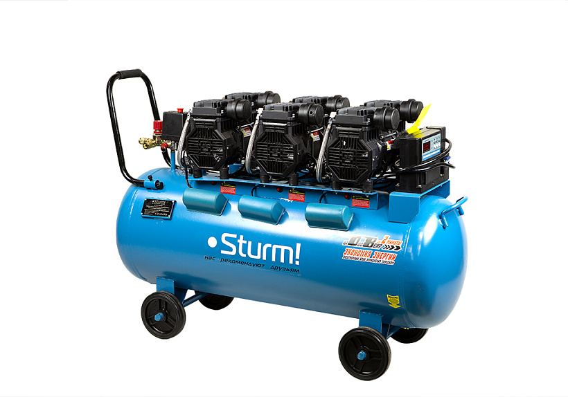Компрессор безмасляный Sturm! AC936100OLE купить по цене 69&nbsp;950 ₽ в интернет магазине ТЕХСАД