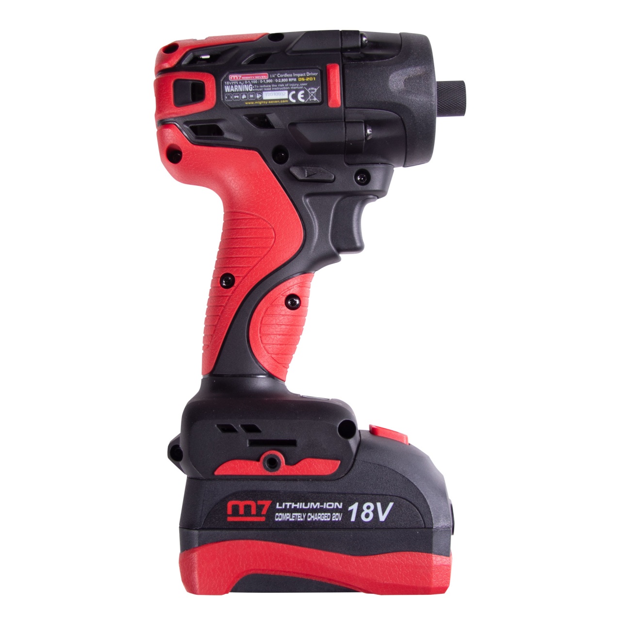 Аккумуляторный шуруповерт 18 В, 4 предмета, кейс MIGHTY SEVEN DS-201A купить по цене 38&nbsp;100 ₽ в интернет магазине ТЕХСАД