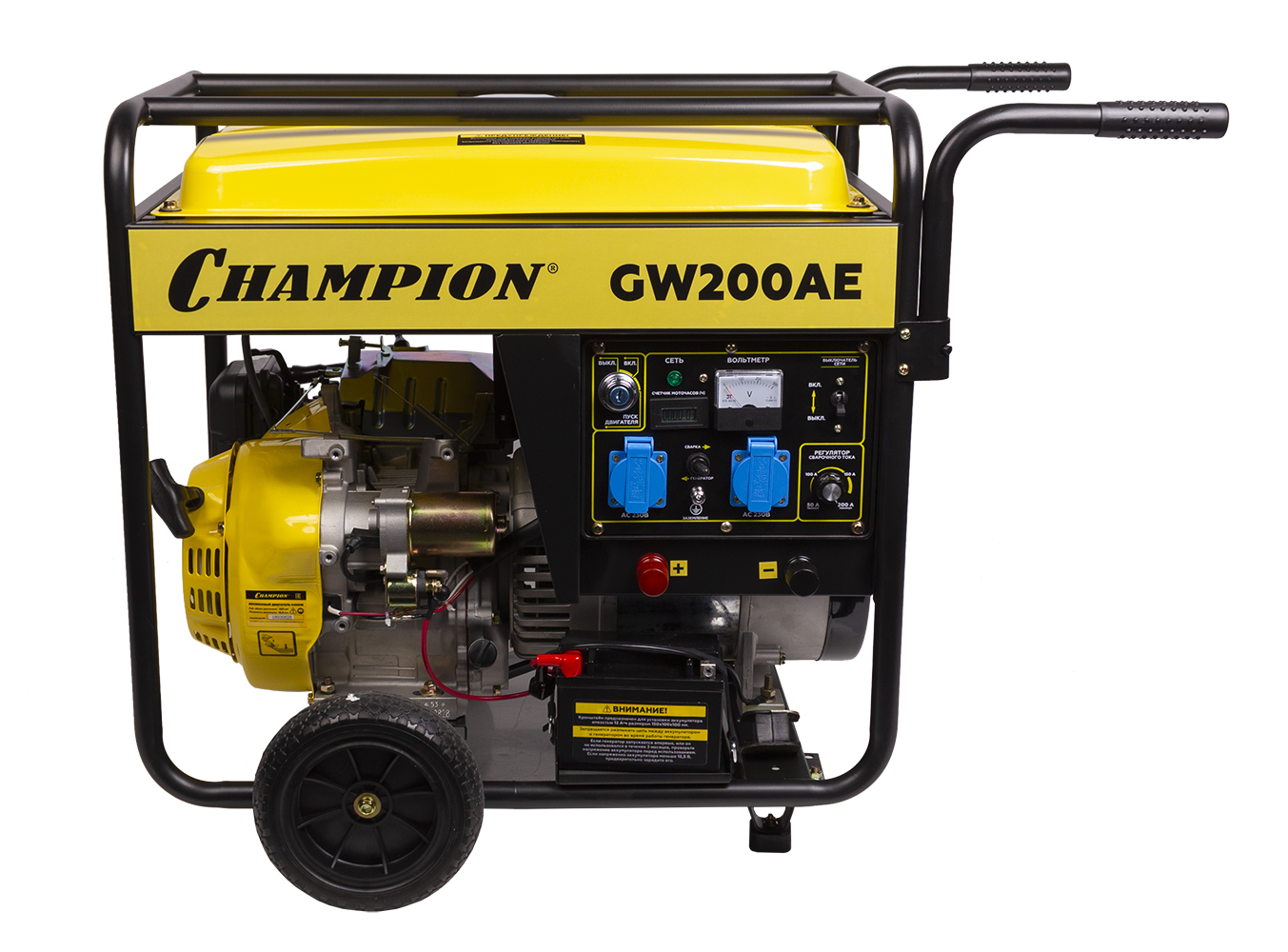 Генератор сварочный бензиновый CHAMPION GW200AE купить по цене 99&nbsp;790 ₽ в интернет магазине ТЕХСАД