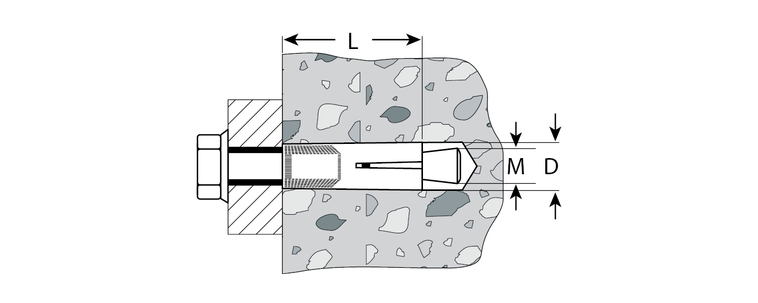 ЗУБР 30 шт., М12х52 мм, желтопассивированный, анкер забивной 4-302072-12-052 купить по цене 1&nbsp;200 ₽ в интернет магазине ТЕХСАД