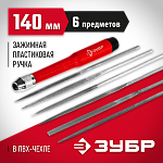 ЗУБР 6 предм., набор надфилей с пластмассовой ручкой 16053-H6 Мастер купить по цене 500 ₽ в интернет магазине ТЕХСАД