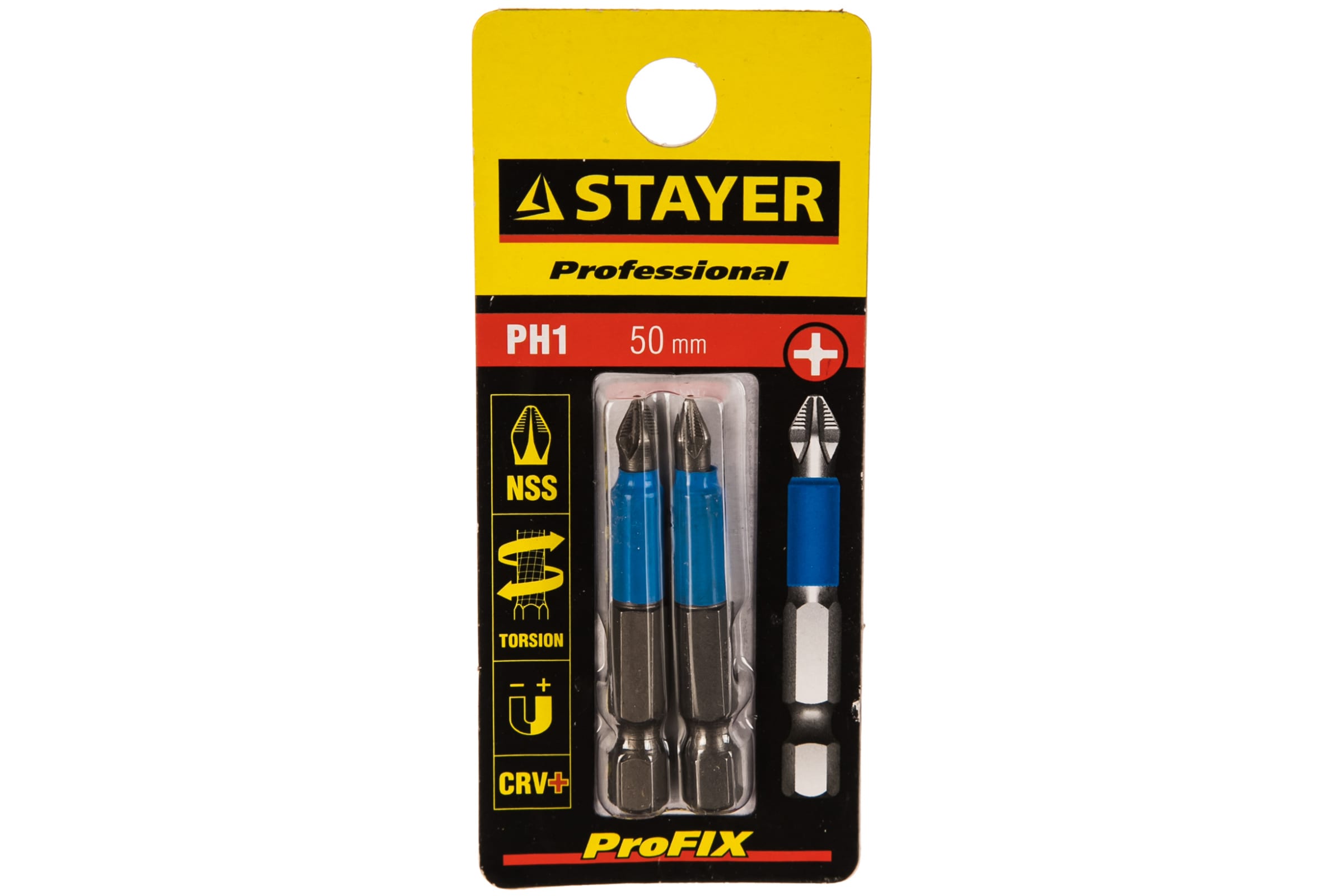 STAYER PH1, 50 мм, 2 шт., биты proFIX 26203-1-50-02 Professional купить по цене 66 ₽ в интернет магазине ТЕХСАД