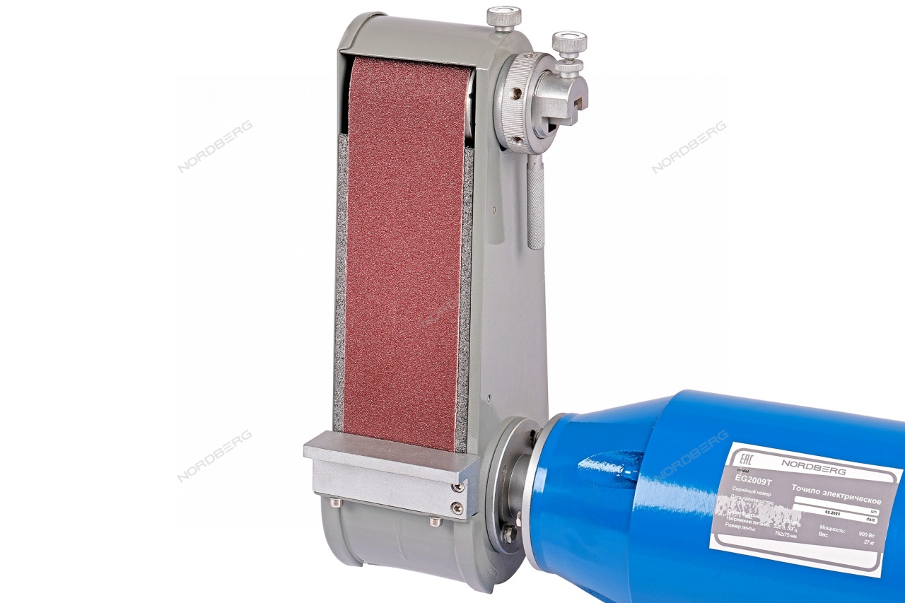 Настольная шлифовальная машина (точило) 1900 Вт, с шлифовальной лентой NORDBERG EG2009T купить по цене 27&nbsp;783 ₽ в интернет магазине ТЕХСАД