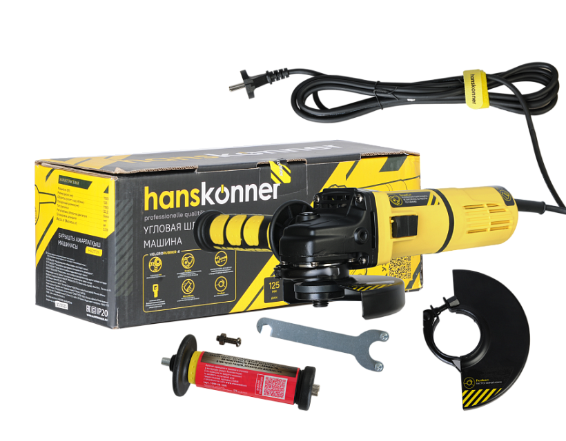 Болгарка (УШМ) Hanskonner HAG11125 купить по цене 5&nbsp;990 ₽ в интернет магазине ТЕХСАД