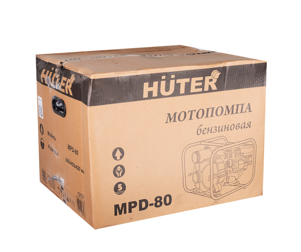Мотопомпа HUTER MPD-80 для грязной воды купить по цене 21&nbsp;681 ₽ в интернет магазине ТЕХСАД
