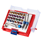 Набор вставок (бит) 1/4'', PH, PZ, Hex, Torx, Slotted, 28 предметов МАСТАК 058-11028C купить по цене 2&nbsp;600 ₽ в интернет магазине ТЕХСАД