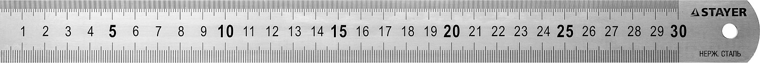 STAYER 0.3 м х 28 х 0.7 мм, линейка стальная 3427-030_z01 Professional купить по цене 176 ₽ в интернет магазине ТЕХСАД