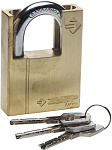 ЗУБР 60 мм, замок навесной, латунный корпус, закаленная дужка 37297-60 купить по цене 1&nbsp;650 ₽ в интернет магазине ТЕХСАД