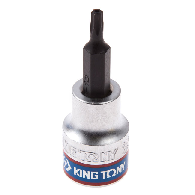 Насадка (бита) торцевая 3/8'', Torx, T15, L = 50 мм, с отверстием KING TONY 302715 купить по цене 200 ₽ в интернет магазине ТЕХСАД