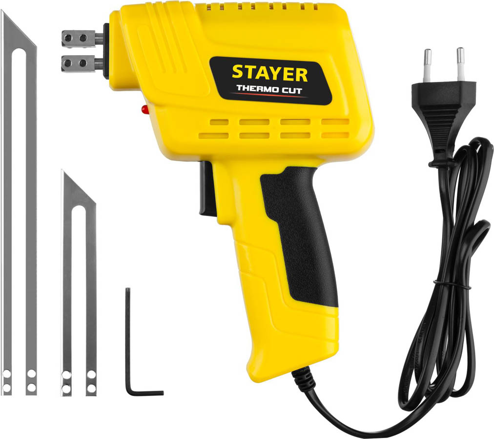 STAYER 220 В, 75Вт, 2 ножа, прибор для резки монтажной пены Thermo Cut 45255-H2 купить по цене 5&nbsp;450 ₽ в интернет магазине ТЕХСАД