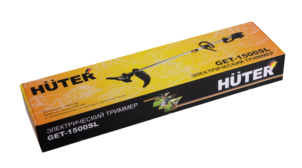 Триммер электрический HUTER GET-1500SL купить по цене 7&nbsp;281 ₽ в интернет магазине ТЕХСАД
