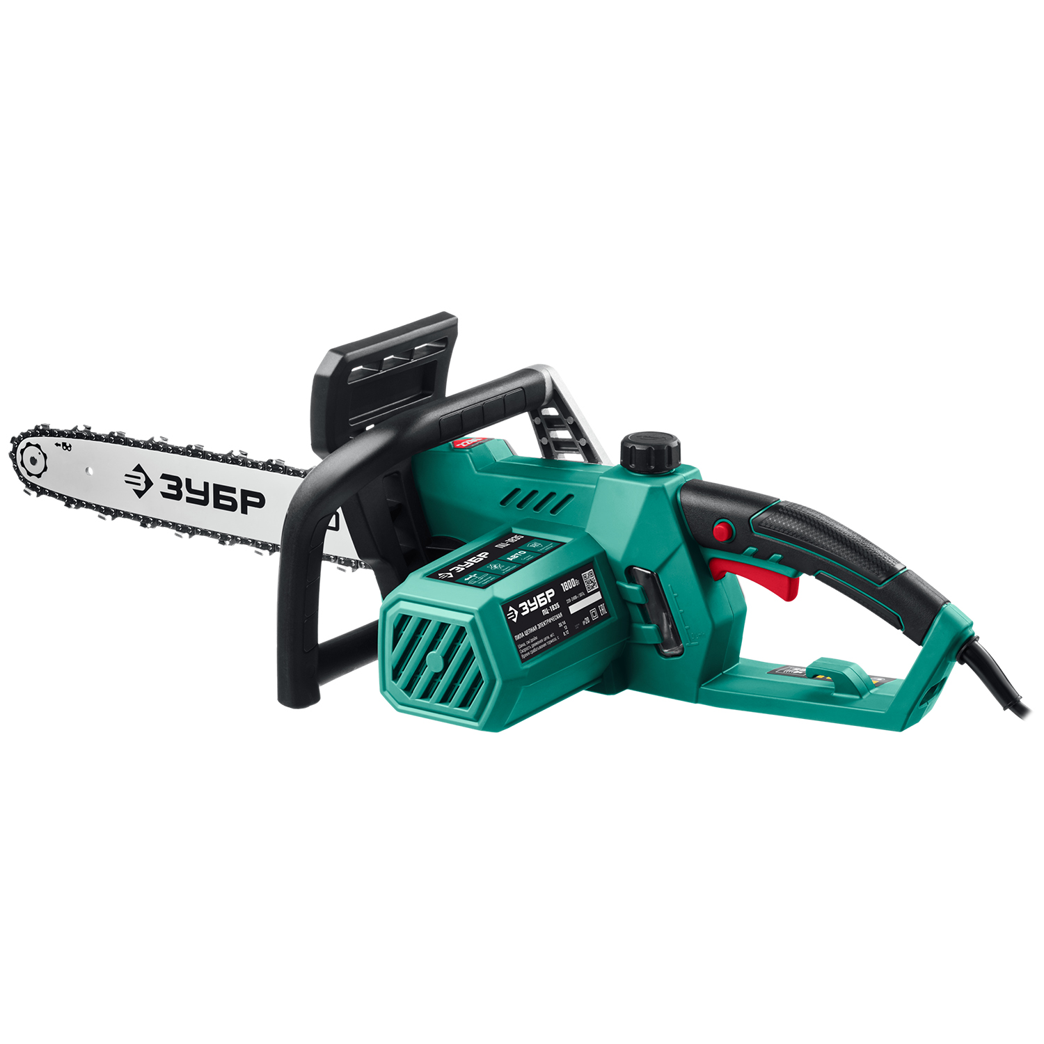 ЗУБР 1800 Вт, 35 см шина, пила цепная электрическая ПЦ-1835 Мастер купить по цене 8&nbsp;120 ₽ в интернет магазине ТЕХСАД