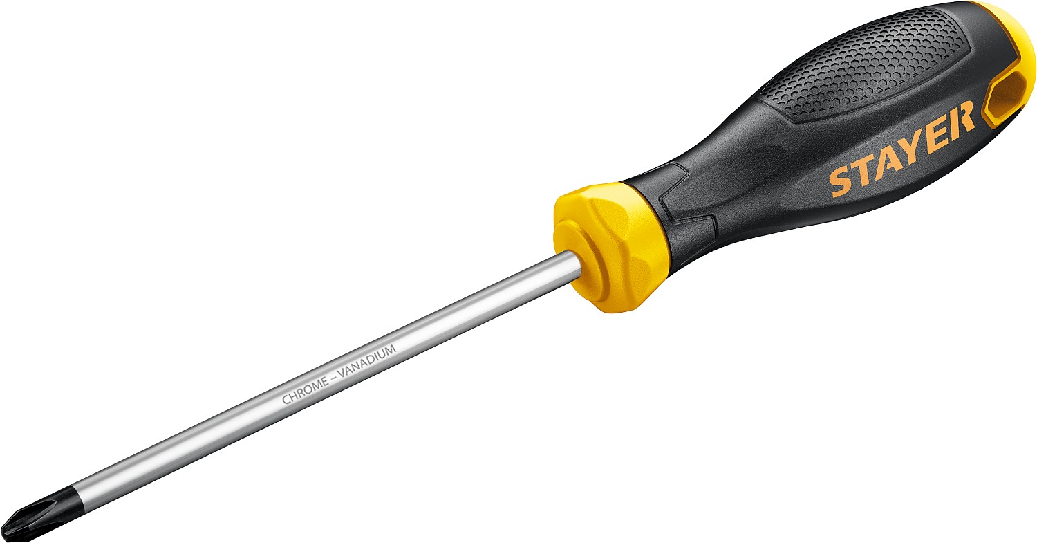 STAYER PH3x150 мм, отвертка с двухкомпонентной рукояткой 2510-3-15_z03 купить по цене 208 ₽ в интернет магазине ТЕХСАД
