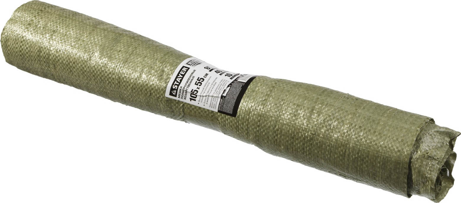 STAYER 80 л, зелёный, 10 шт., мешки хозяйственные для мусора 39158-105 купить по цене 288 ₽ в интернет магазине ТЕХСАД
