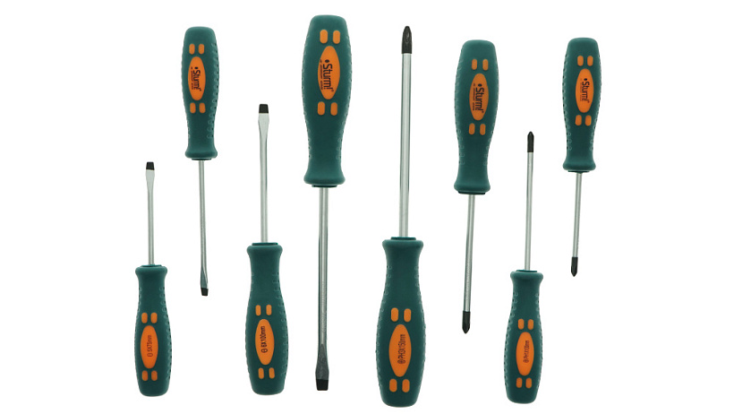 Набор отверток Sturm! 1040-01-SS8 купить по цене 1&nbsp;030 ₽ в интернет магазине ТЕХСАД