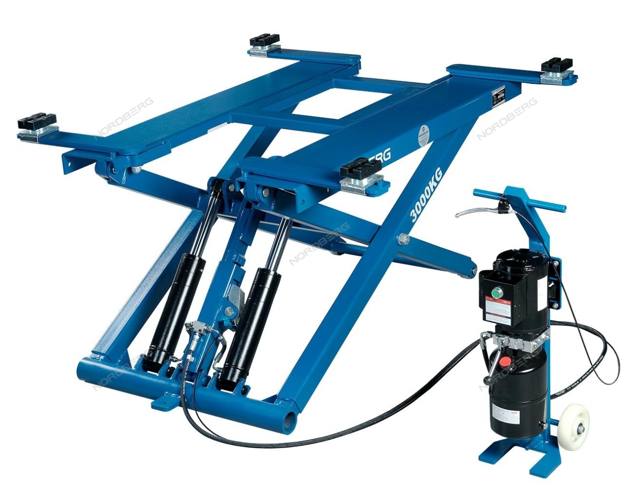 Подъемник ножничный, 3 т, 220 В, мобильный NORDBERG N634-3,0(220) купить по цене 170&nbsp;700 ₽ в интернет магазине ТЕХСАД