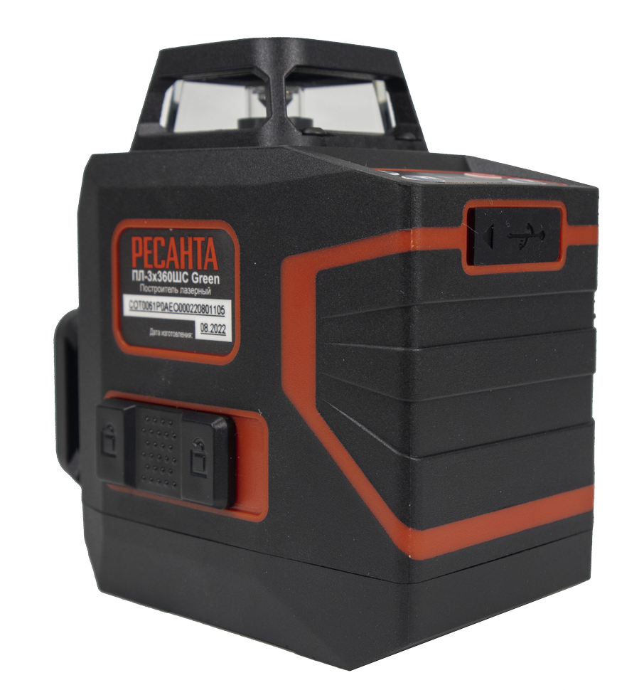 Построитель плоскостей лазерный Ресанта ПЛ-3Х360ШС Green купить по цене 13&nbsp;390 ₽ в интернет магазине ТЕХСАД