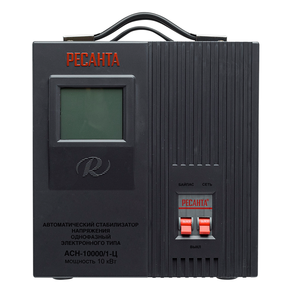 Стабилизатор напряжения РЕСАНТА АСН-10000/1-Ц купить по цене 17&nbsp;590 ₽ в интернет магазине ТЕХСАД