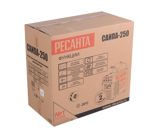 Сварочный полуавтомат Ресанта САИПА-250 (MIG/MAG) купить по цене 89&nbsp;490 ₽ в интернет магазине ТЕХСАД