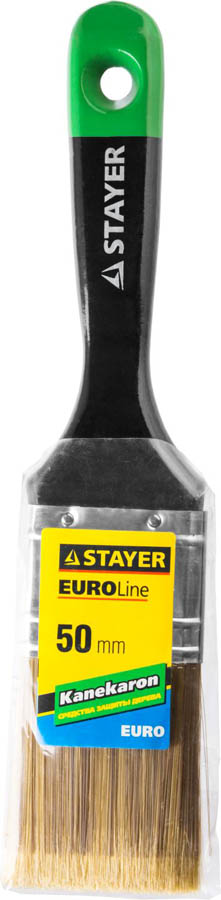 STAYER 50 мм, 2'', щетина искусственная, деревянная ручка, кисть плоская KANEKARON-EURO 0106-050 купить по цене 98 ₽ в интернет магазине ТЕХСАД