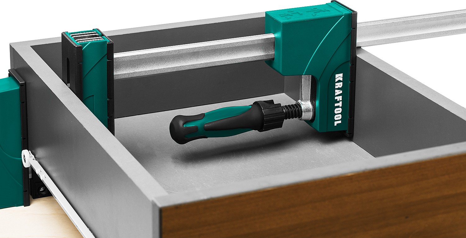KRAFTOOL F 600х95 мм, струбцина корпусная EK-600/95 3224-6 купить по цене 7&nbsp;110 ₽ в интернет магазине ТЕХСАД