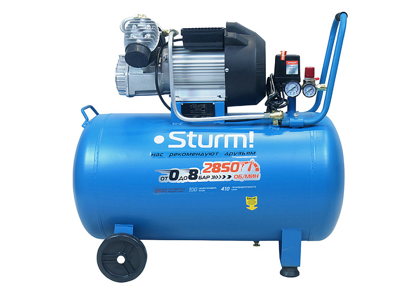 Компрессор масляный Sturm! AC932100 купить по цене 35&nbsp;950 ₽ в интернет магазине ТЕХСАД