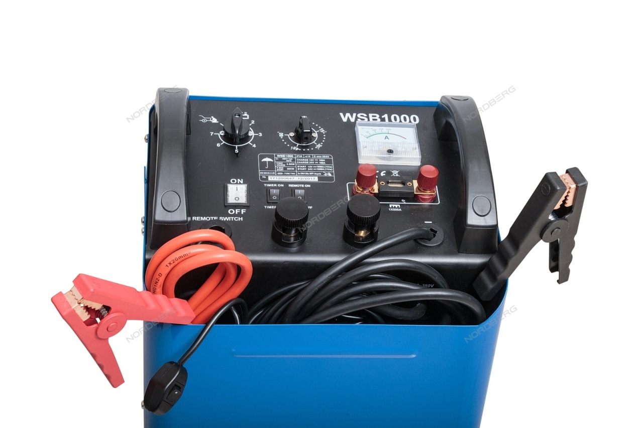 Устройство пуско-зарядное, 1000 А NORDBERG WSB1000 купить по цене 46&nbsp;404 ₽ в интернет магазине ТЕХСАД