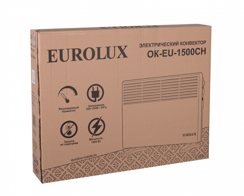 Конвектор Eurolux ОК-EU-1500CH купить по цене 2&nbsp;890 ₽ в интернет магазине ТЕХСАД