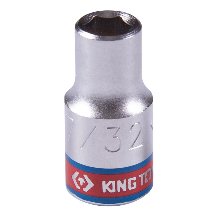 Головка торцевая стандартная шестигранная 1/4'', 7/32'', дюймовая KING TONY 233507S купить по цене 90 ₽ в интернет магазине ТЕХСАД