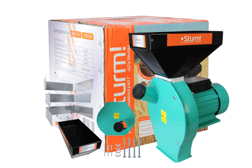 Зернодробилка Sturm! HM2500 купить по цене 10&nbsp;990 ₽ в интернет магазине ТЕХСАД
