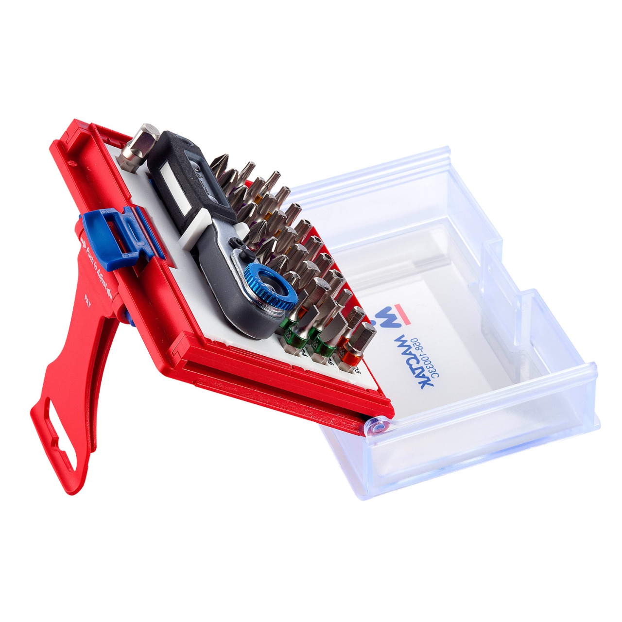 Набор вставок (бит) 1/4'', PH, PZ, Hex, Torx, Slotted, 33 предмета МАСТАК 058-10033C купить по цене 3&nbsp;590 ₽ в интернет магазине ТЕХСАД