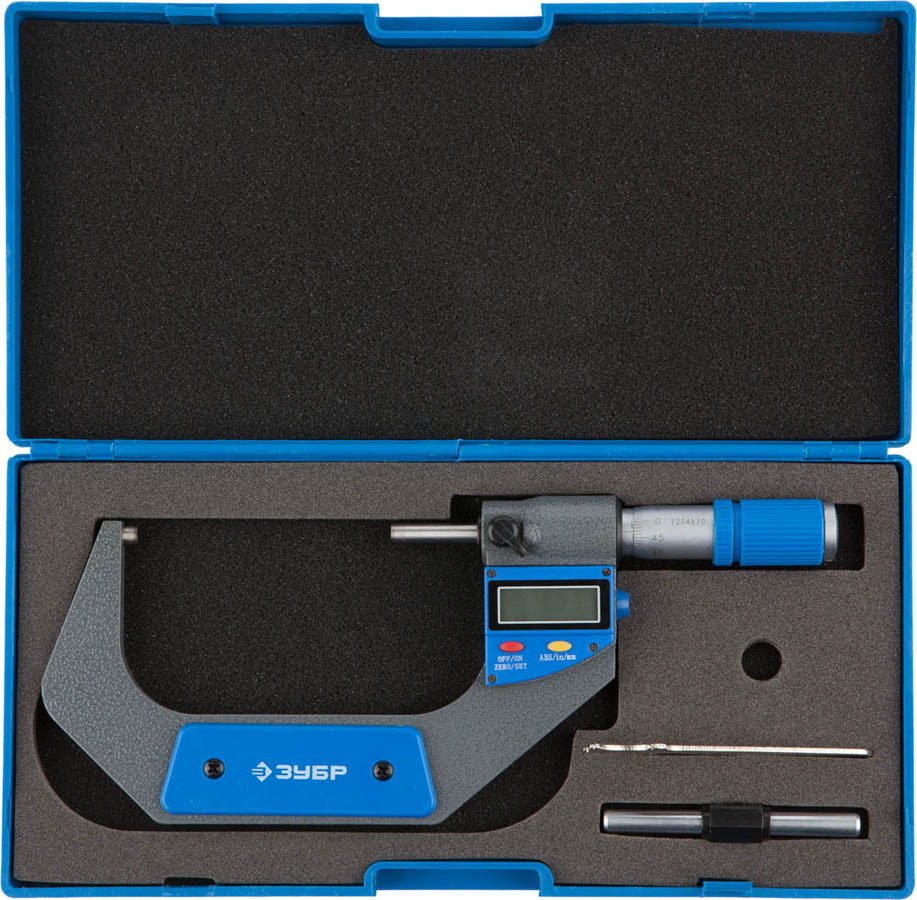 ЗУБР 75-100 мм, микрометр цифровой 34482-100 Эксперт купить по цене 5&nbsp;591 ₽ в интернет магазине ТЕХСАД
