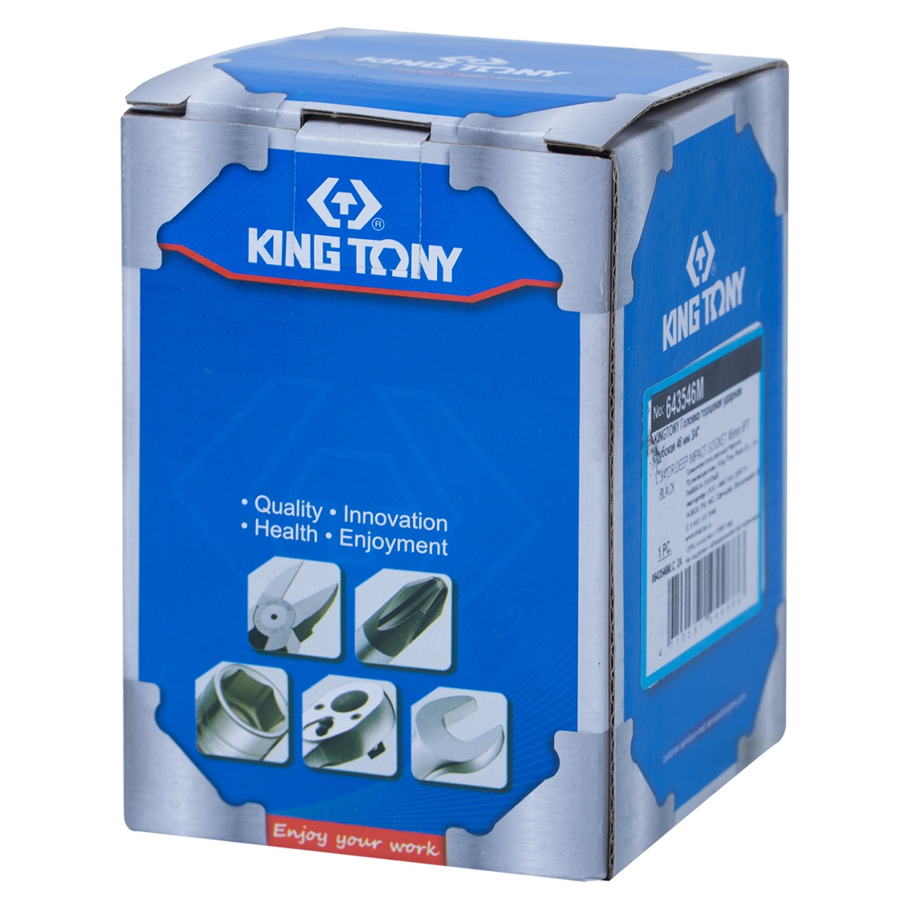 Головка торцевая ударная глубокая шестигранная 3/4'', 46 мм KING TONY 643546M купить по цене 2&nbsp;710 ₽ в интернет магазине ТЕХСАД