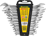 KRAFTOOL 12 шт., 6-32 мм, Cr-V сталь, хромированный, набор ключей гаечных рожковых 27033-H12C купить по цене 3&nbsp;113 ₽ в интернет магазине ТЕХСАД