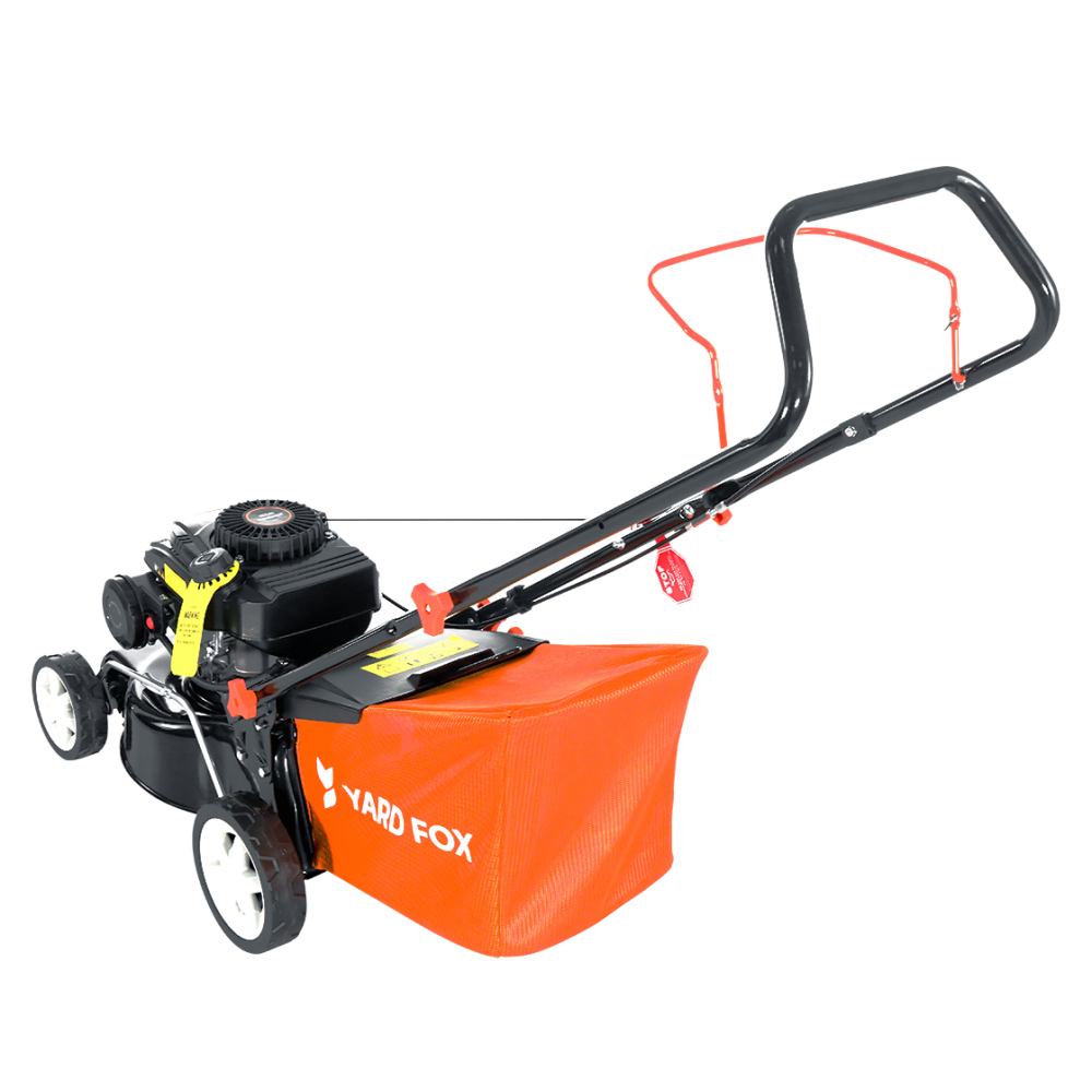 Бензиновая несамоходная газонокосилка YARD FOX 40P купить по цене 17&nbsp;990 ₽ в интернет магазине ТЕХСАД