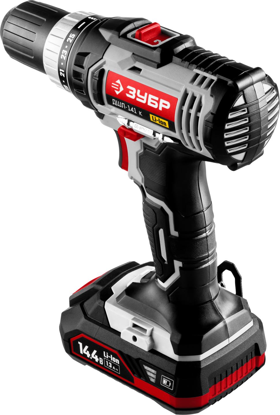 ЗУБР Li-Ion, 14.4 В, кейс, дрель-шуруповерт ДШЛ-141 К Стандарт купить по цене 3&nbsp;810 ₽ в интернет магазине ТЕХСАД