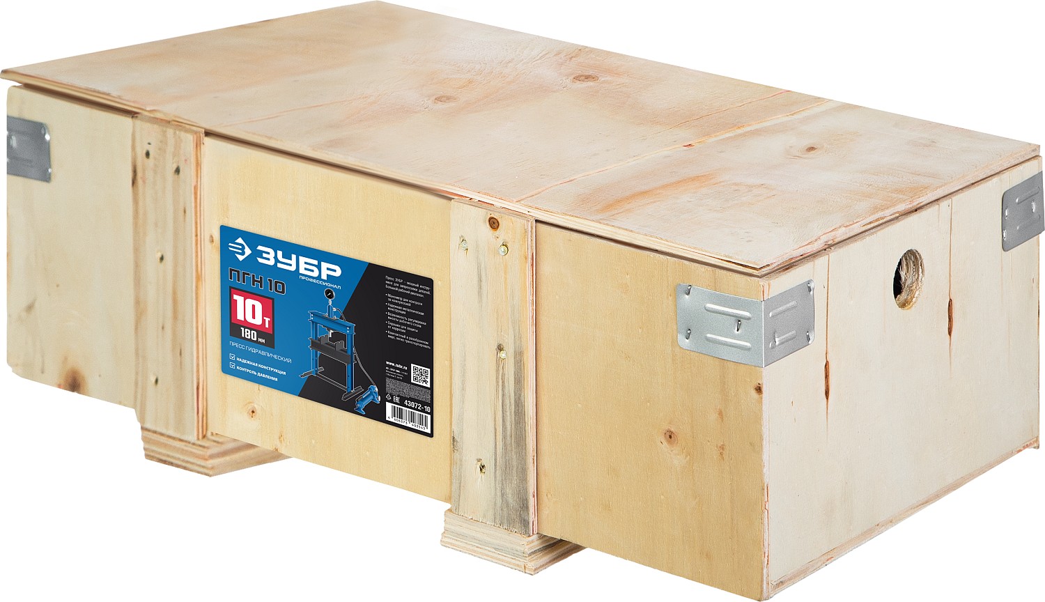 ЗУБР 10 т, с гидронасосом и манометром, пресс гидравлический ПГН-10 43072-10 Профессионал купить по цене 35&nbsp;740 ₽ в интернет магазине ТЕХСАД