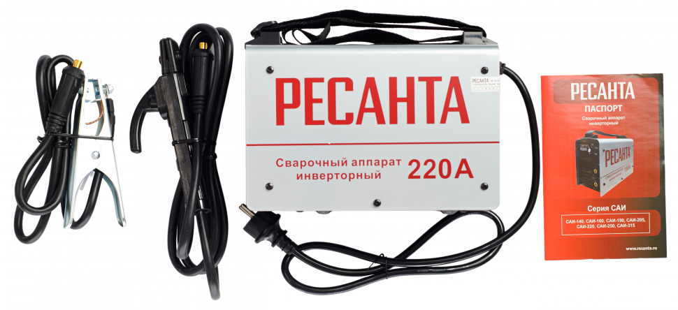 Сварочный аппарат инверторный Ресанта САИ 220 купить по цене 10&nbsp;290 ₽ в интернет магазине ТЕХСАД