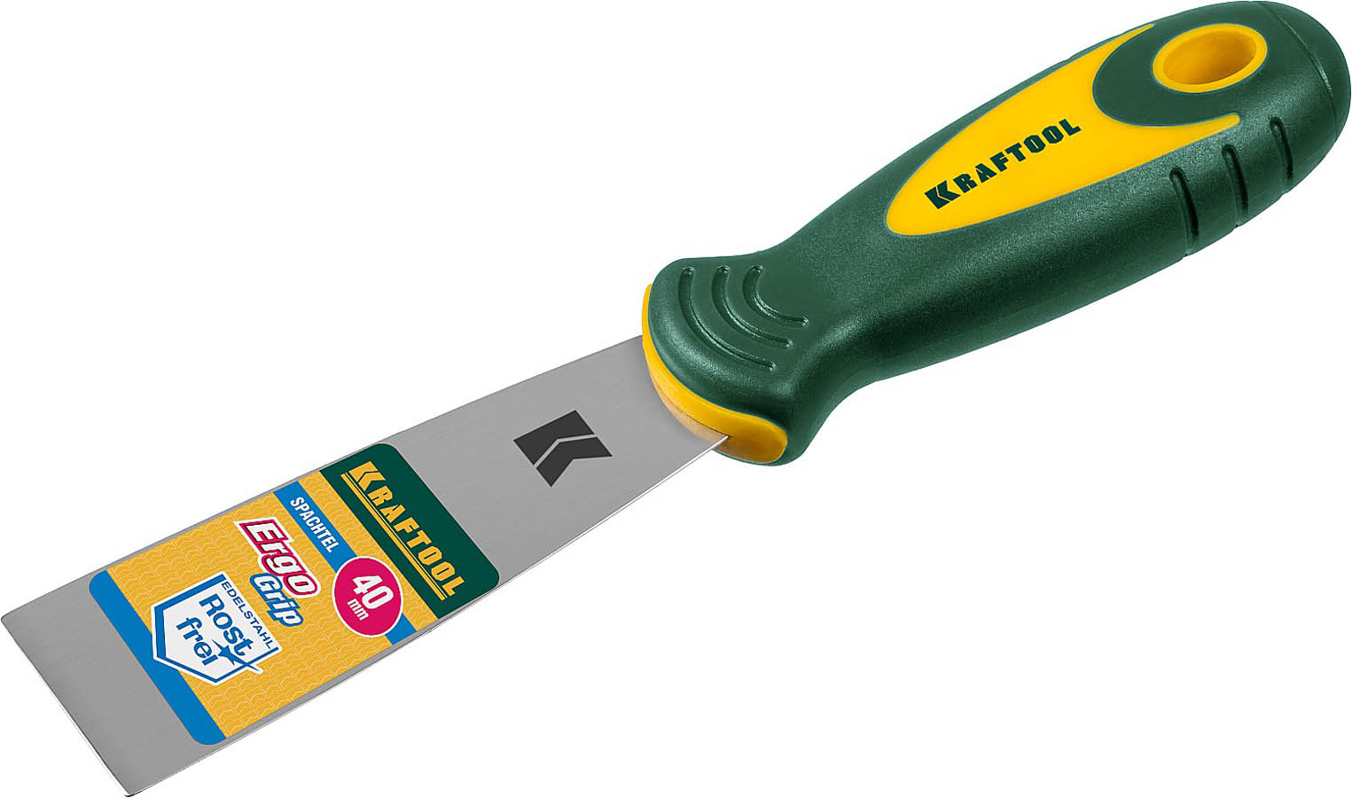 KRAFTOOL 40 мм, нержавеющее полотно, двухкомпонентная рукоятка, шпательная лопатка 10035-040 купить по цене 450 ₽ в интернет магазине ТЕХСАД